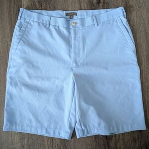 Peter Millar Sky Blue Flat Front Shorts Sz 36